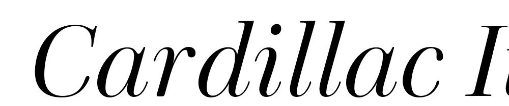  DEMO Cardillac Italic font family download free