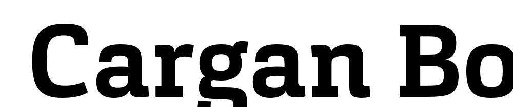  DEMO Cargan Bold font family download free