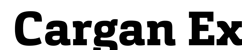  DEMO Cargan ExtraBold Regular font family download free