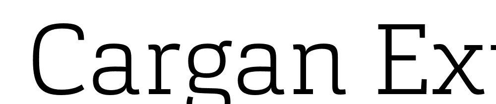  DEMO Cargan ExtraLight Regular font family download free