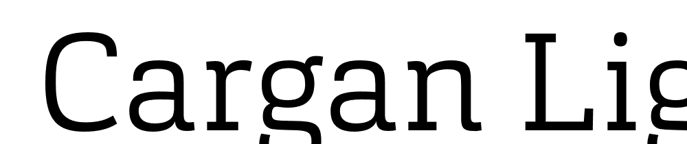  DEMO Cargan Light Regular font family download free