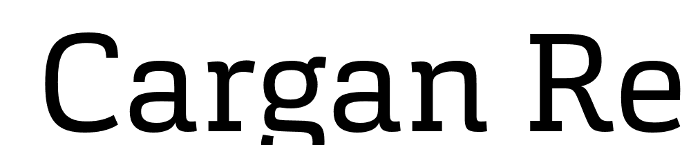  DEMO Cargan Regular font family download free