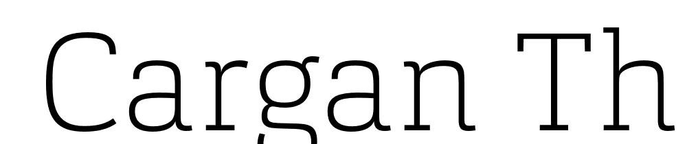  DEMO Cargan Thin Regular font family download free