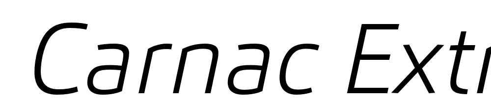  DEMO Carnac ExtraLight Italic font family download free