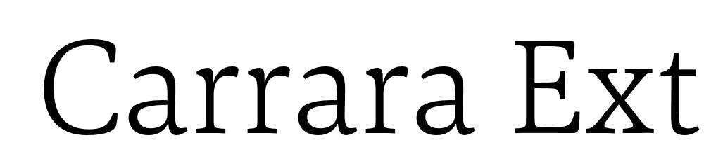  DEMO Carrara ExtraLight Regular font family download free