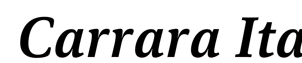  DEMO Carrara Italic font family download free