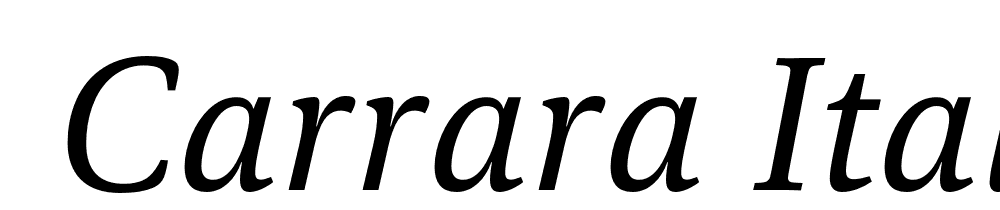  DEMO Carrara Italic font family download free