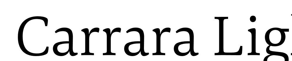  DEMO Carrara Light Regular font family download free