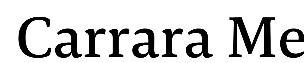  DEMO Carrara Medium Regular font family download free