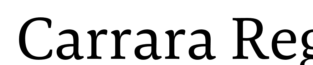  DEMO Carrara Regular font family download free