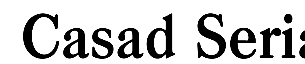  DEMO Casad Serial Bold font family download free