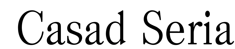  DEMO Casad Serial Light Regular font family download free