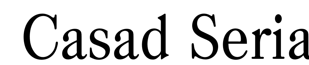  DEMO Casad Serial Regular font family download free