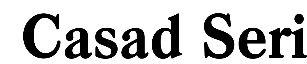  DEMO Casad Serial Xbold Regular font family download free