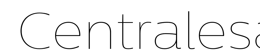  DEMO CentraleSans XThin XThin font family download free