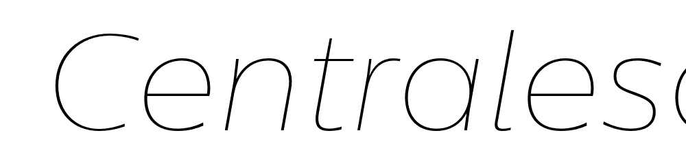  DEMO CentraleSans XThin XThin Italic font family download free