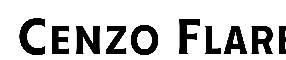  DEMO Cenzo Flare Cond Medium Regular font family download free