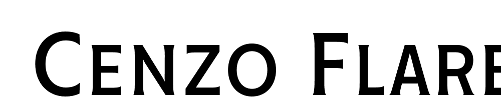  DEMO Cenzo Flare Cond Regular font family download free