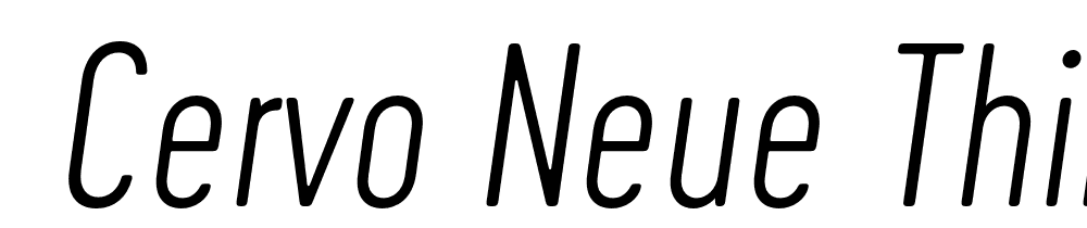  DEMO Cervo Neue Thin Neue Italic Regular font family download free