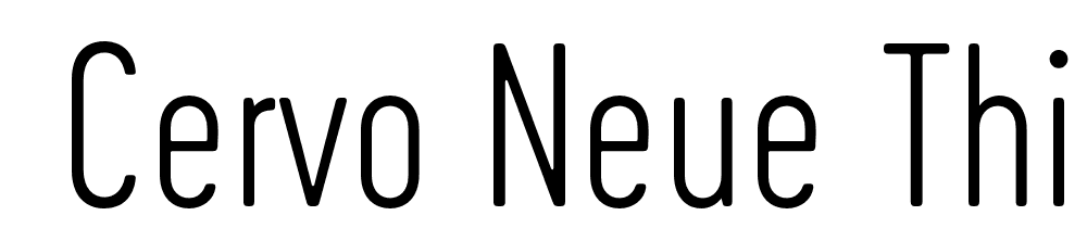  DEMO Cervo Neue Thin Neue Regular font family download free