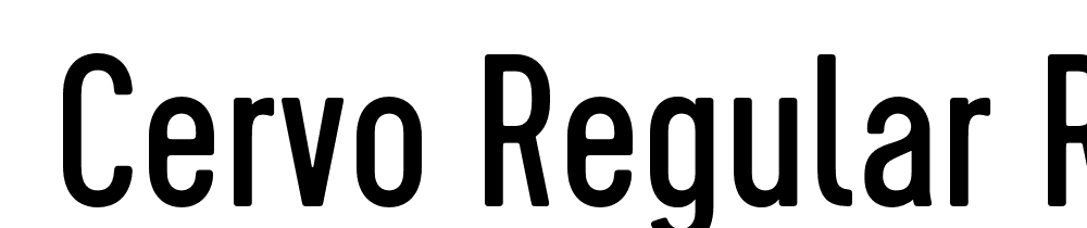  DEMO Cervo Regular Regular font family download free