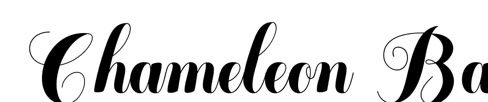  DEMO Chameleon Basic Basic font family download free