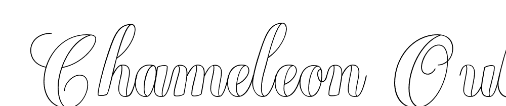  DEMO Chameleon Outline1 regular font family download free