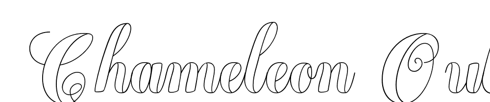  DEMO Chameleon Outline2 Outline2 font family download free