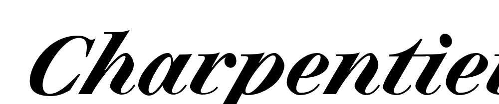  DEMO Charpentier Classicistique Pro Semibold Italic font family download free