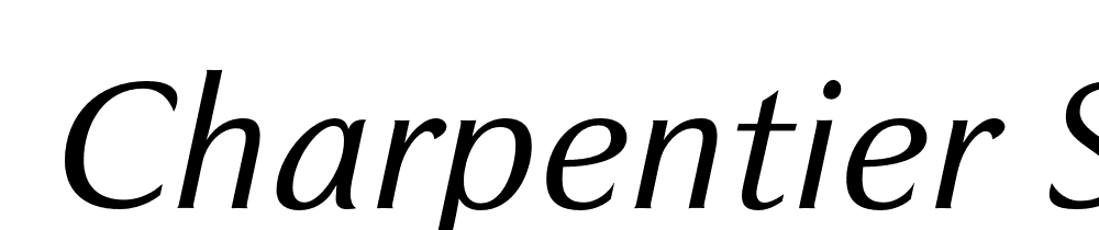  DEMO Charpentier Sans Pro 46 Lger Italique font family download free