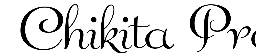  DEMO Chikita Pro Regular font family download free