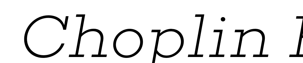  DEMO Choplin ExtraLight Italic font family download free