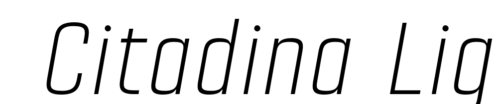  DEMO Citadina Light Italic Regular font family download free