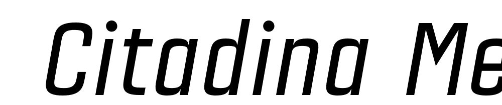  DEMO Citadina Medium Italic Regular font family download free