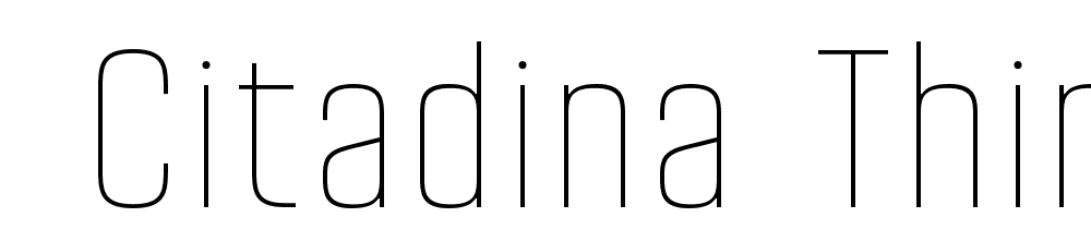  DEMO Citadina Thin Regular font family download free