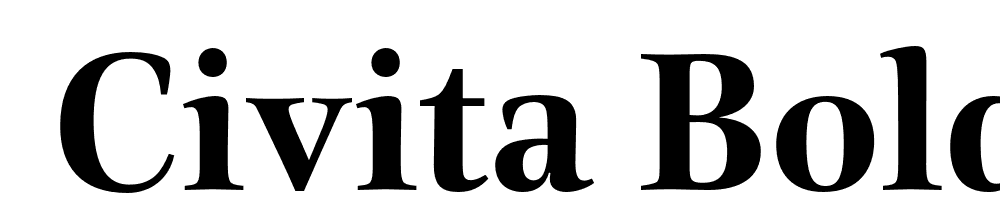  DEMO Civita Bold Regular font family download free