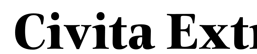  DEMO Civita ExtraBold Regular font family download free