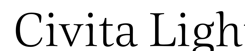  DEMO Civita Light Regular font family download free