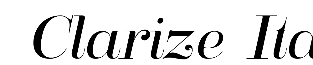  DEMO Clarize Italic font family download free