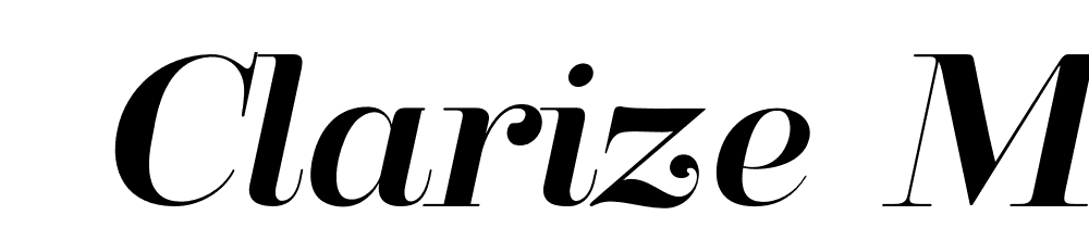  DEMO Clarize Medium Italic font family download free