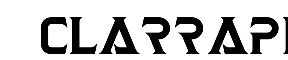  DEMO Clarraph Heavy Regular font family download free