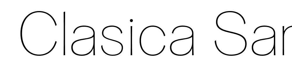  DEMO Clasica Sans Thin Regular font family download free