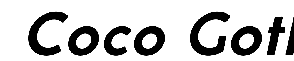  DEMO Coco Gothic Alternate Bold Italic font family download free