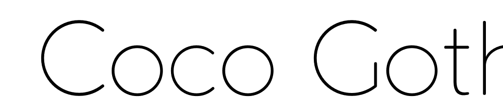  DEMO Coco Gothic Alternate ExtLt Regular font family download free