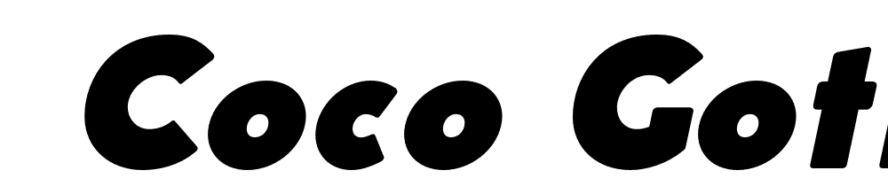  DEMO Coco Gothic Alternate Fat Italic font family download free