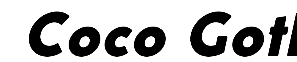  DEMO Coco Gothic Alternate Heavy Italic font family download free