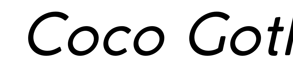  DEMO Coco Gothic Alternate Italic font family download free