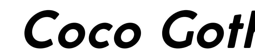  DEMO Coco Gothic Bold Italic font family download free