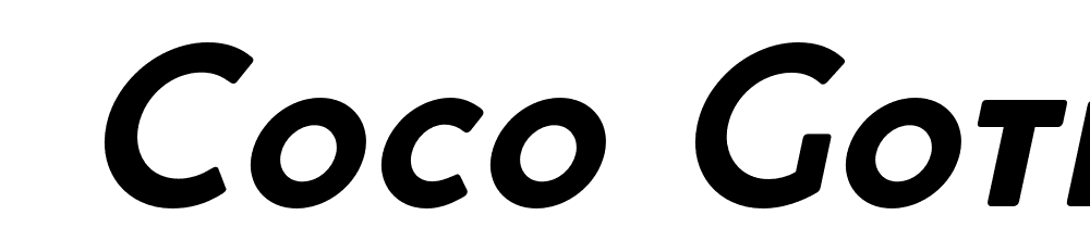  DEMO Coco Gothic Small Caps Bold Italic font family download free