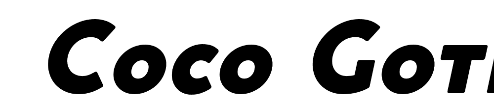  DEMO Coco Gothic Small Caps Heavy Bold Italic font family download free